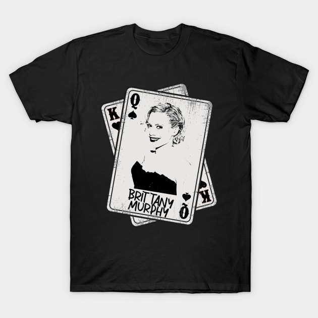 Retro Brittany Murphy Card Style T-Shirt by Slepet Anis